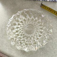 Vintage Crystal Ashtray Trinket Bowl Candy Dish