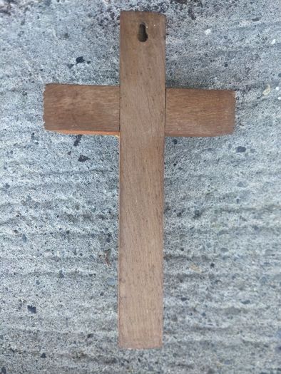 Vintage Wooden Inri Cross