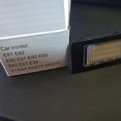 Brand new BMW LED number plate lights