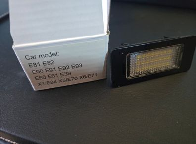 Brand new BMW LED number plate lights