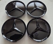 Mercedes Gloss Balck caps - FREE POST