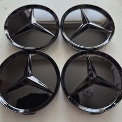 Mercedes Gloss Balck caps - FREE POST