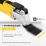 300W 15000 22000 OPM Electric Corded Multi Tool, 6 Variable Speeds, 3 Degree Oscillation Angle, Quick-fit Blade Design, with 28pcs Accessories for Cutting, Sanding, Scraping (FREE POSTAGE) Image 5