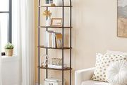 5-Tier Bookshelf Bookcase with Metal Frame Rustic Brown