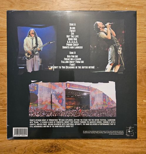 Korn "Live At  Woodstock '99" Vinyl Album