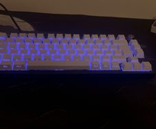 Hand-built custom mechanical keyboard designed for both clean aesthetics and smooth typing feel