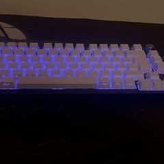 Hand-built custom mechanical keyboard designed for both clean aesthetics and smooth typing feel