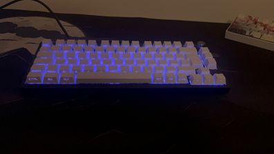 Hand-built custom mechanical keyboard designed for both clean aesthetics and smooth typing feel