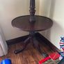 Three tier carved mahogany dumbwaiter Image 3