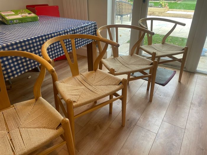 wishbone dining chairs
