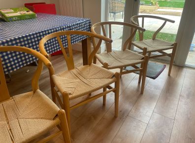 wishbone dining chairs