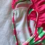 Kids Sanrio Hello Kitty Pink and Green Striped One Piece Swimsuit Image 6