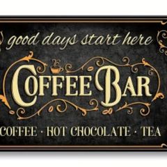 Coffee Bar : Metal Sign
