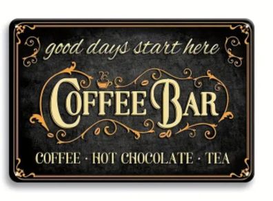 Coffee Bar : Metal Sign