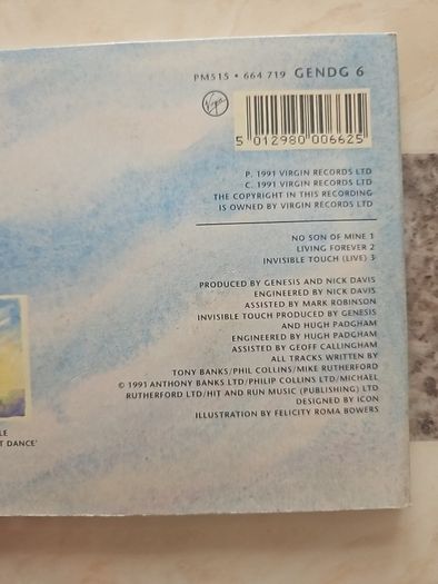 Genesis CD  - No Son Of Mine