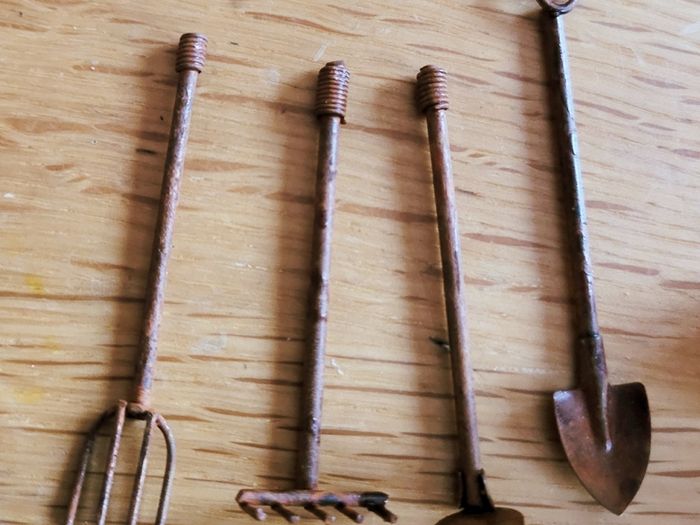 Miniature gardening items/ tools for dolls house - or fairy garden