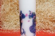 Large brand new unscented decorative pillar candle