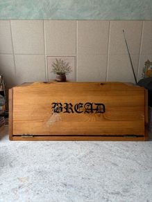 Medium Sized Wooden Bread Box