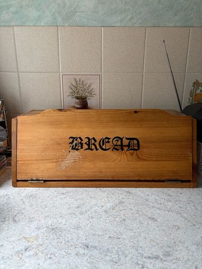 Medium Sized Wooden Bread Box