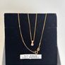 9ct gold diamond pendant chain Image 2