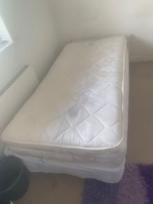 single bed & and mattress
