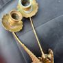 Piano candle holders. Vintage. Image 2