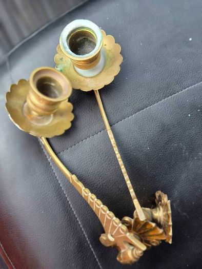 Piano candle holders. Vintage.