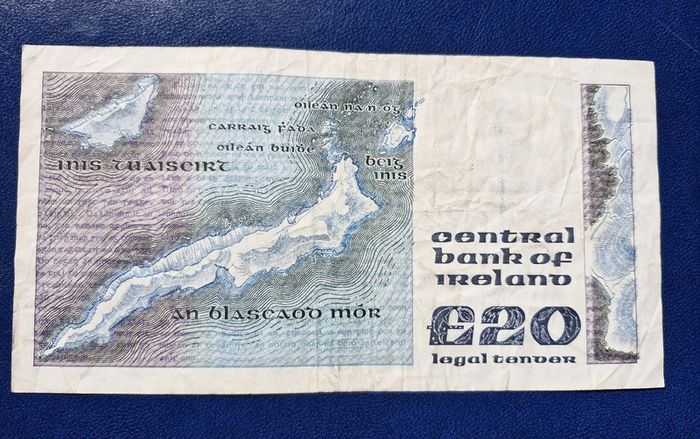 Ireland 1983 W.B. Yeats 20 pound banknote