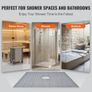 Shower Curb Kit, 1828x1828mm Shower Pan Kit with 160mm Central Drain, Lightweight EPS Shower Installation Kits with 2 Waterproof Cloths Image 5