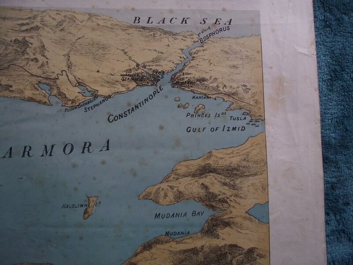Sea of Marmora - Positions of the British Fleet - Illustrated London News 1878
