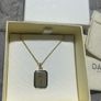 DAISY LONDON Palm Leaf Enamel Necklace 18ct Gold Plate BRAND NEW Image 4