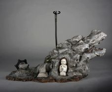 Coomodel 1/6 Dragon Rock Of Okehazama Scene Platform Se023 1/6 Samurai Diorama