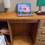 Writing Desk with Drawers and Mirror Image 4