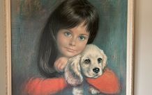 Puppy Love vintage art - Louis Shabner