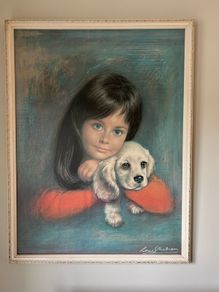 Puppy Love vintage art - Louis Shabner