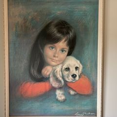Puppy Love vintage art - Louis Shabner