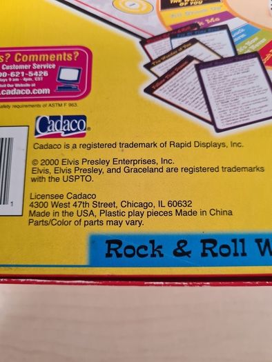 Elvis the Game trivia board game CADACO vintage 2000