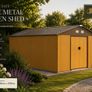 13 x 11ft Metal Shed Large Image 2