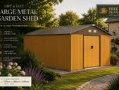 13 x 11ft Metal Shed Large