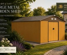 13 x 11ft Metal Shed Large
