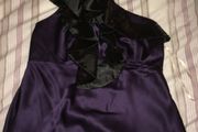 Purple  silk Karen Millen halter neck