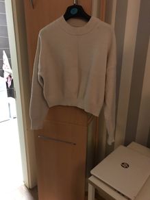 Cream Crop Jumper Size 10