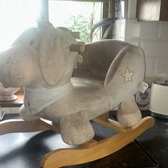 toddlers rocking donkey