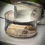 Reclaimed Wild Boar Tusk soldered to a handcrafted 925 silver cuff bracelet Tribal Jewelry Image 4