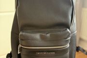 Tommy Hilfiger faux leather black backpack, in very good condition