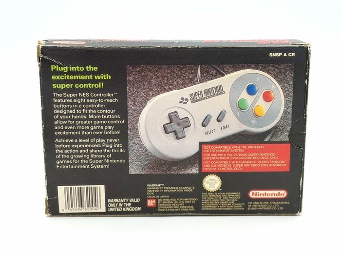 Nintendo SNES Official In-Store Promotional Controller Box