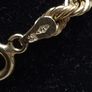 Vintage 9ct Gold Rope Bracelet Fully Hallmarked Sheffield 18cm 2.40g Image 2