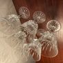 Set of 6 Vintage Waterford Crystal Wine  Hock Glasses  Elegant Cut Crystal Image 5