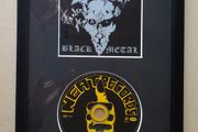 VENOM Black Metal autographed CD in a frame