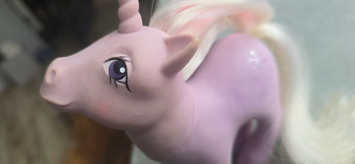 TLC Powder Unicorn Ponies MLP G1 My Little Pony Hasbro